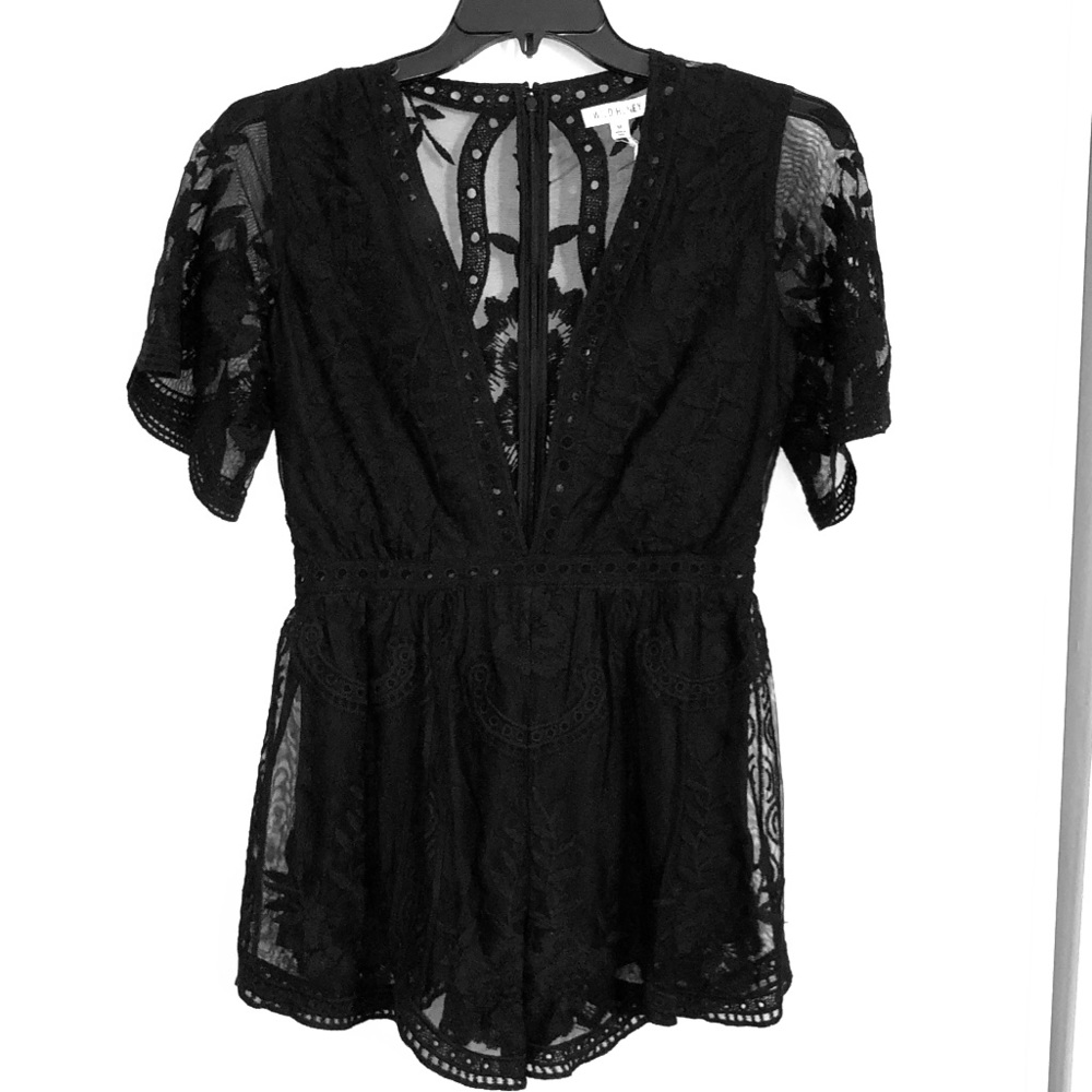Black Lace Romper